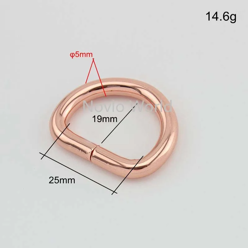 Мир nolvo 6 цветов 25*19 мм несварные металлические d образные кольца с ручными