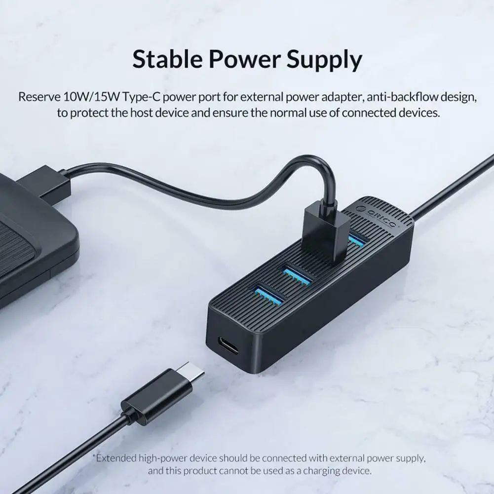 

4/7 Port USB 3.0 HUB ABS Supply Port For PC Splitter Laptop Adapter USB Accessories Computer OTG USB3.0 M5T9