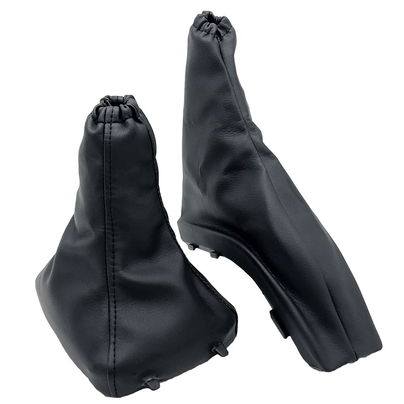 2Pcs Car Styling Gear Shift Knob Parking Handbrake Gaiter Boot Cover Case Collar for Vauxhall Opel Astra II G Zafira A 1998-2010 - Название цвета: 2Pcs