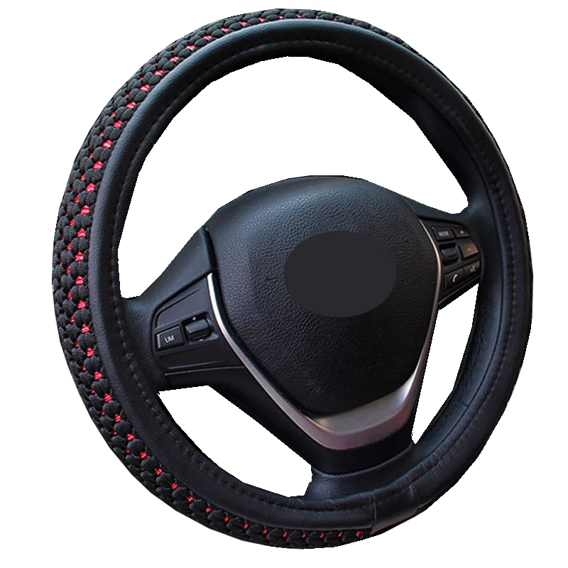 Car Steering Wheel Cover Wrap Volant Ice Silk Truck Lorry Bus Non-slip Diameters For 36 38 40 42 45 47 50 CM Auto Accessories