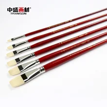 Трансон/ZHONGSHENG красный стержень кисть свинья щетина кисть пигментные акварельные краски ручка пропиленовая кисть 1680