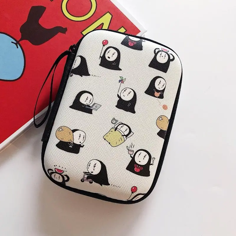 

1 Pc new Kawaii Cartoon Hayao Miyazaki Totoro No face man Coin Bag Headphone Storage Bag Gifts Figures Toys