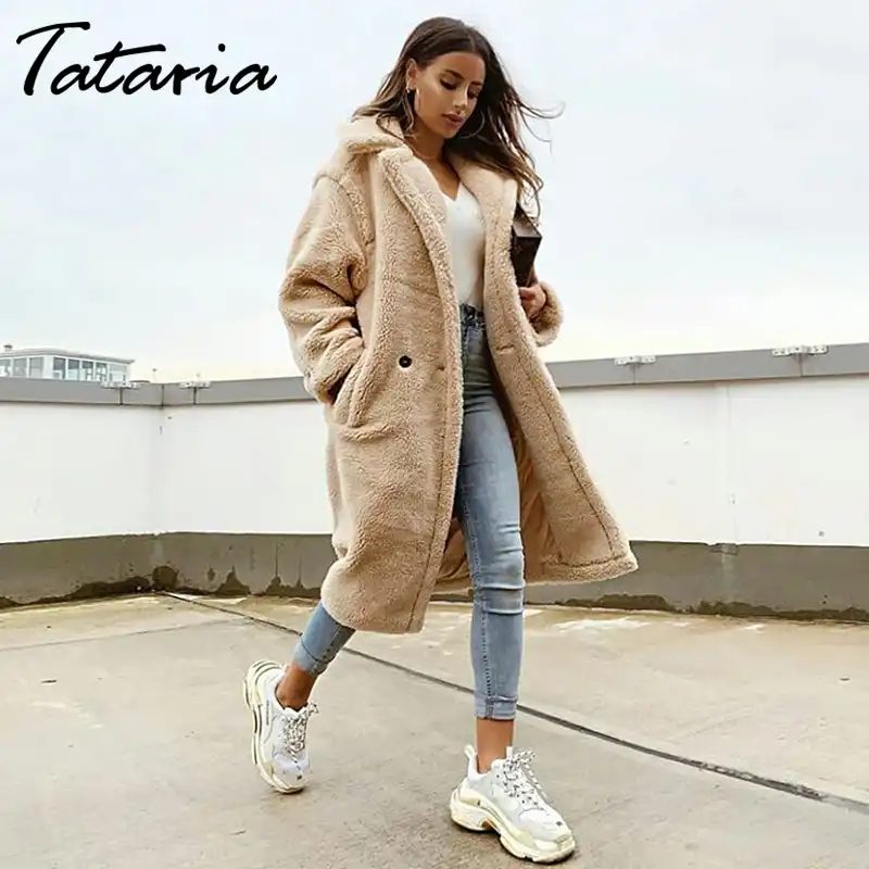 abrigo de pelo largo