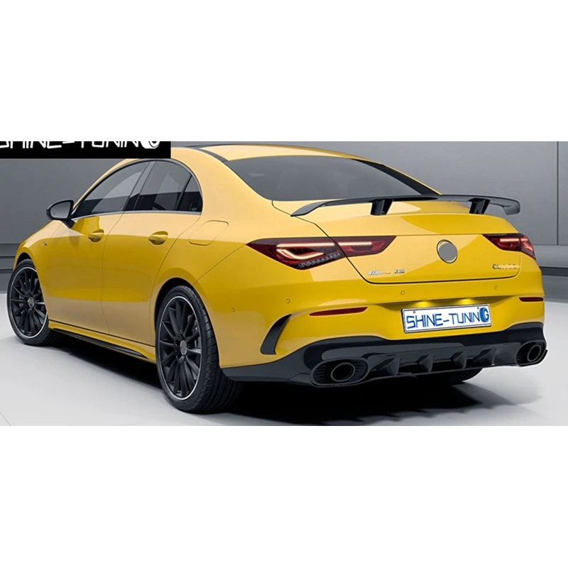 C118 for Mercedes-Benz CLA W118 2019-2020 carbon fiber spoiler (4 different styles) board car rear wing trunk tail | Автомобили и
