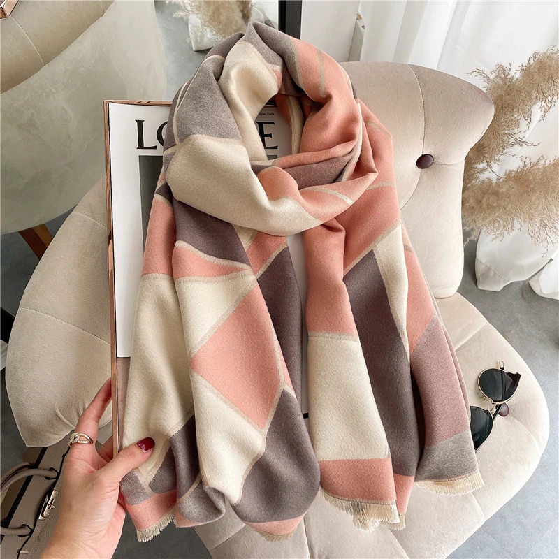 Scarf Women Winter Scarf Pashmina Shawls Wraps Thick Cashmere Scarves Warm  Thick Blanket Horse Printed Shawl and Wraps - AliExpress