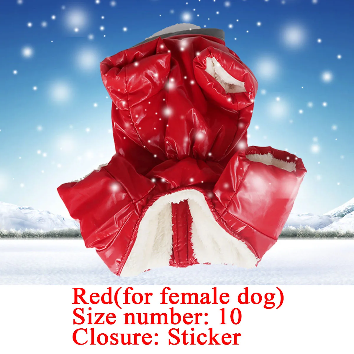 New Winter Goose down Pet Dog Clothes Super Warm Down Jacket For Small Dogs Waterproof Pets Coat For Chihuahua Puppy Clothing - Цвет: Red( female dog) 10