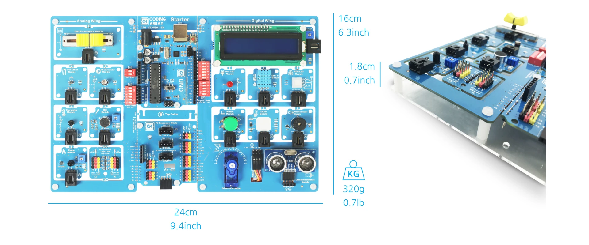 Пусковой набор для кодирования массива, компонент для Arduino для интегрированного набора программирования, кодирование для UNO R3 с розничной коробкой и учебником