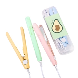 Fashion Electric Hair Straightener Iron Ceramic Mini Hair Curler Styling Tools with Hair Curler EU Plug