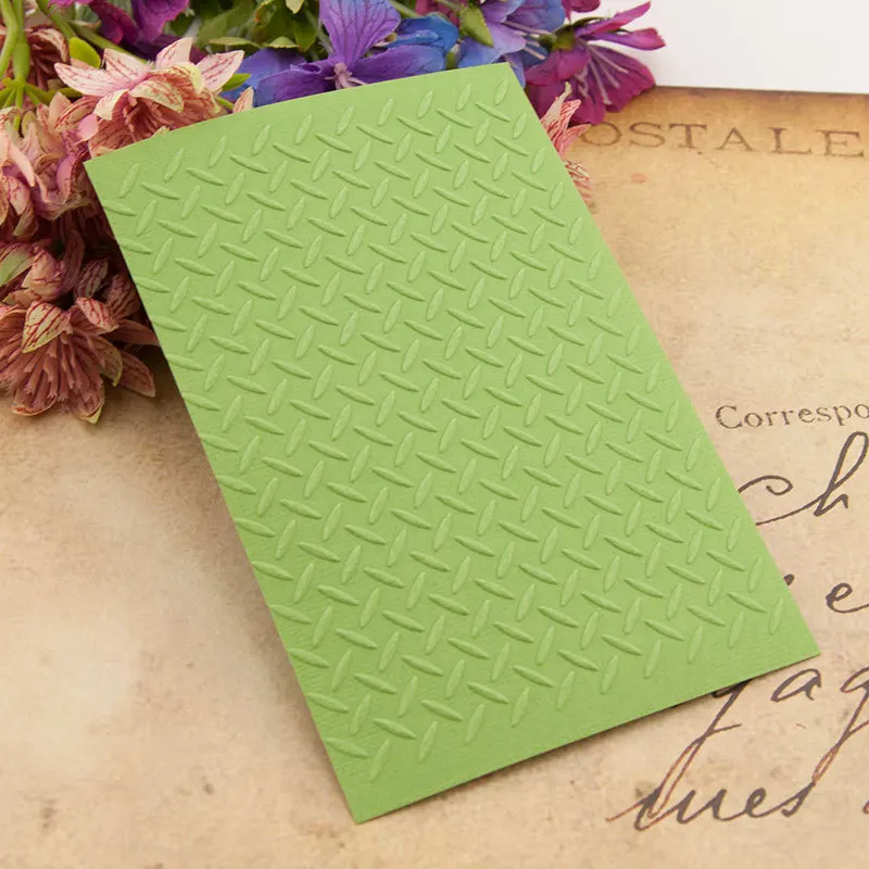 Plastic Embossing Folder Geometric Background DIY Plastic Embossing Folders for DIY Scrapbooking Paper Craft/Card Making Decoration Supplies