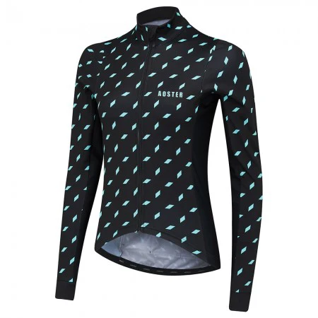 2018 Women's Autumn/Winter Thermal Fleece Long Sleeve Cycling Jersey Outdoor Sportswear Clothing MTB Bike Bicycle Zipper Shirt