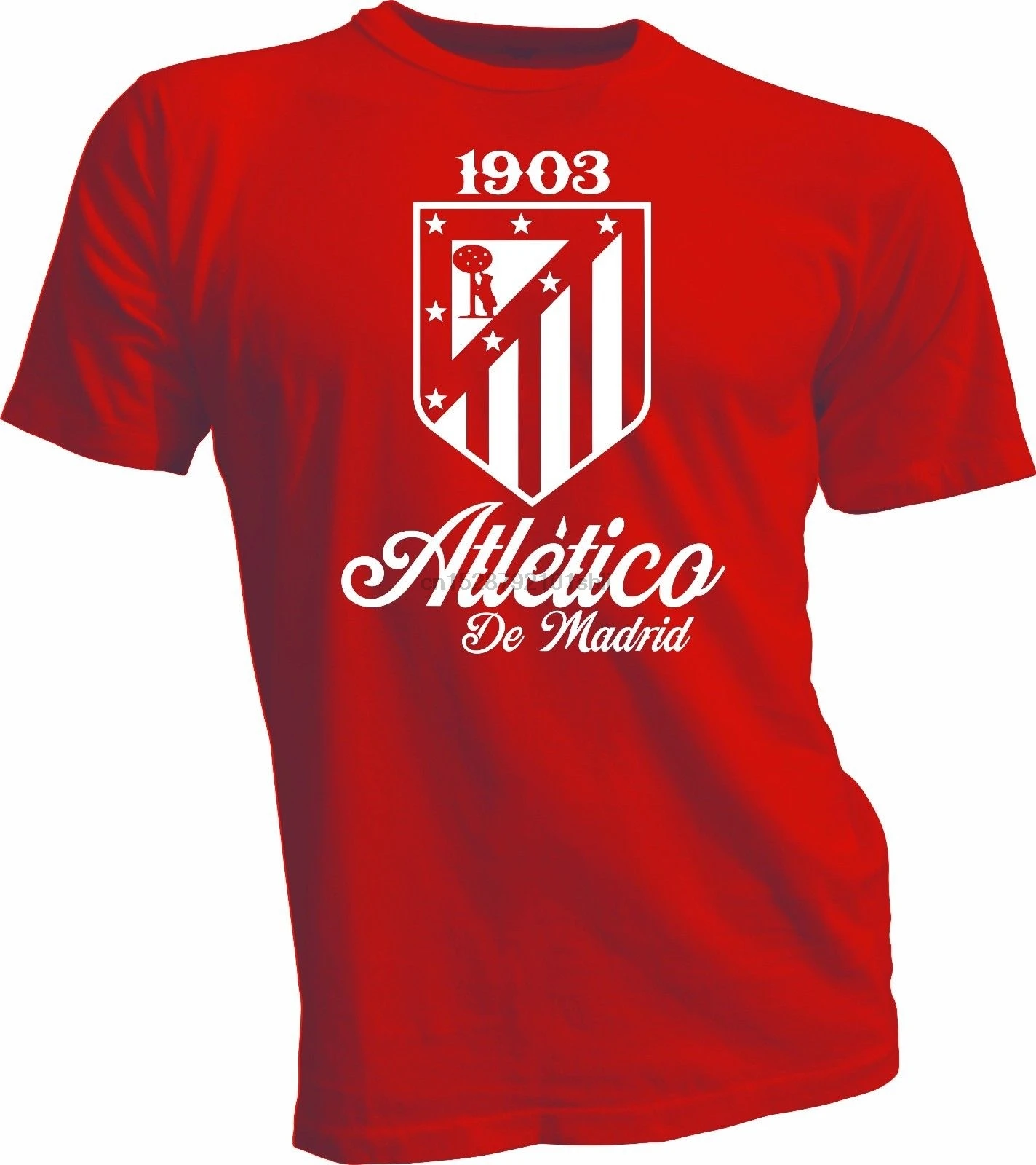 

Atletico de Madrid Shirt Espa&ntildea Spain Soccer Futbol T Shirt Camiseta La Liga red(1)