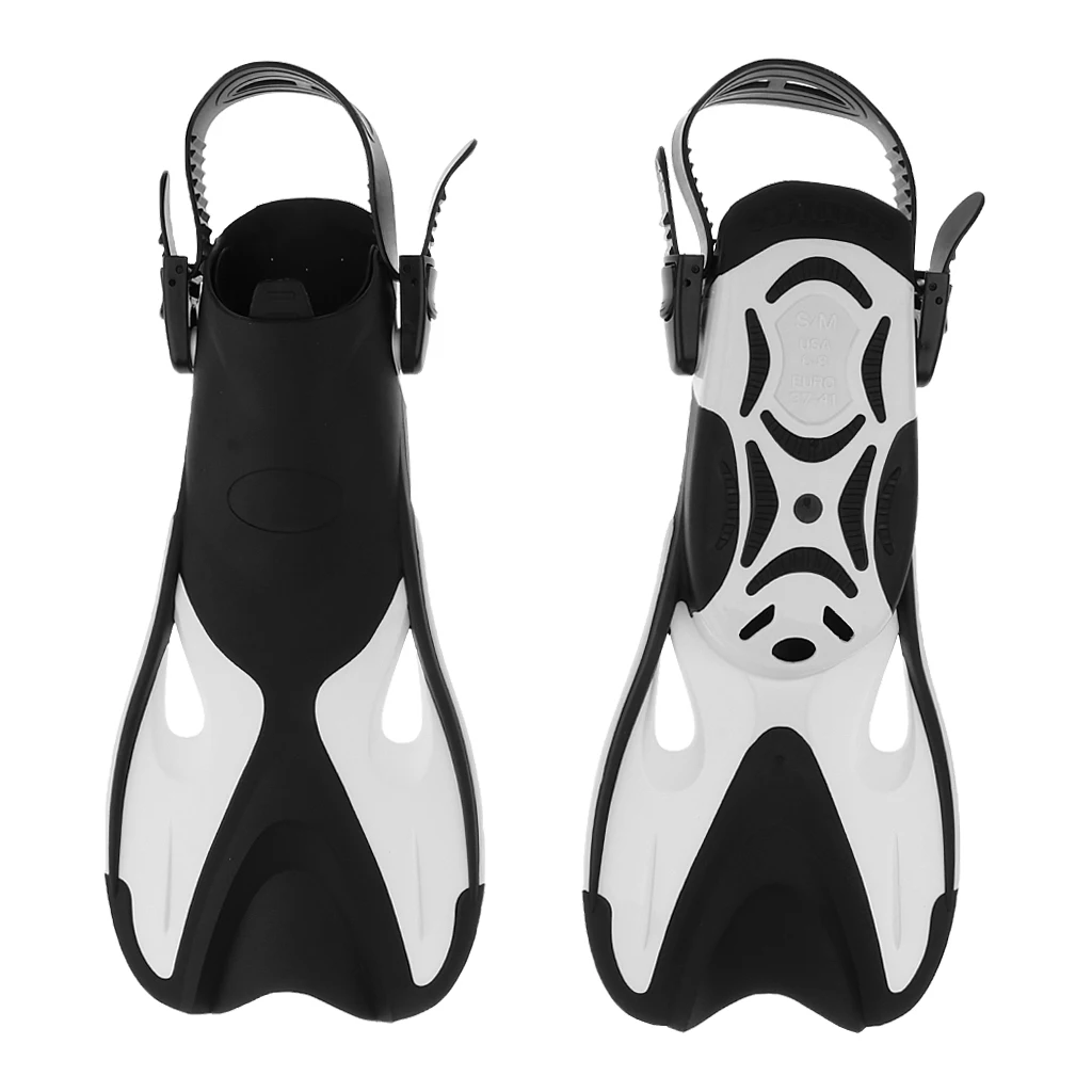 Adjustable Unisex Scuba Diving Flippers Fins Snorkeling Gear Swim Pool Training Gear Fins Shoes for Water Sports