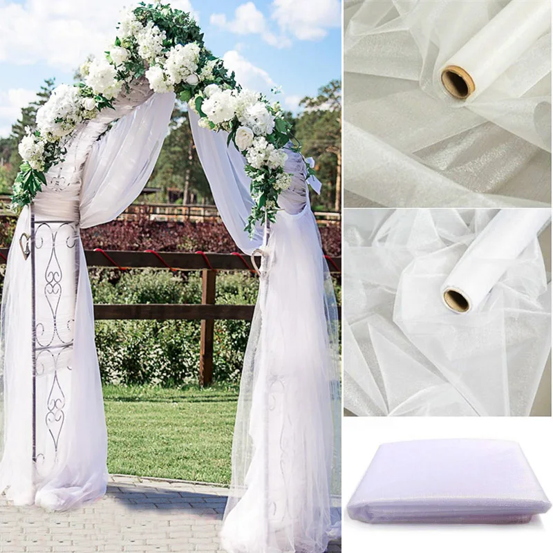 SHAYUAN Rollos De Tela De Tul Con Purpurina De 54 Pulgadas Por 10 Yardas Para Decoración De Bodas, Fiestas De Cumpleaños, Baby Shower, Tutú, Perno De Tul, Cintas De Costura Para