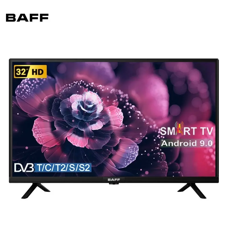 Телевизор SMART BAFF 32 STV-HTSr DVBT2 HD Android 9/0 2*HDMI USB 16:9 | Электроника