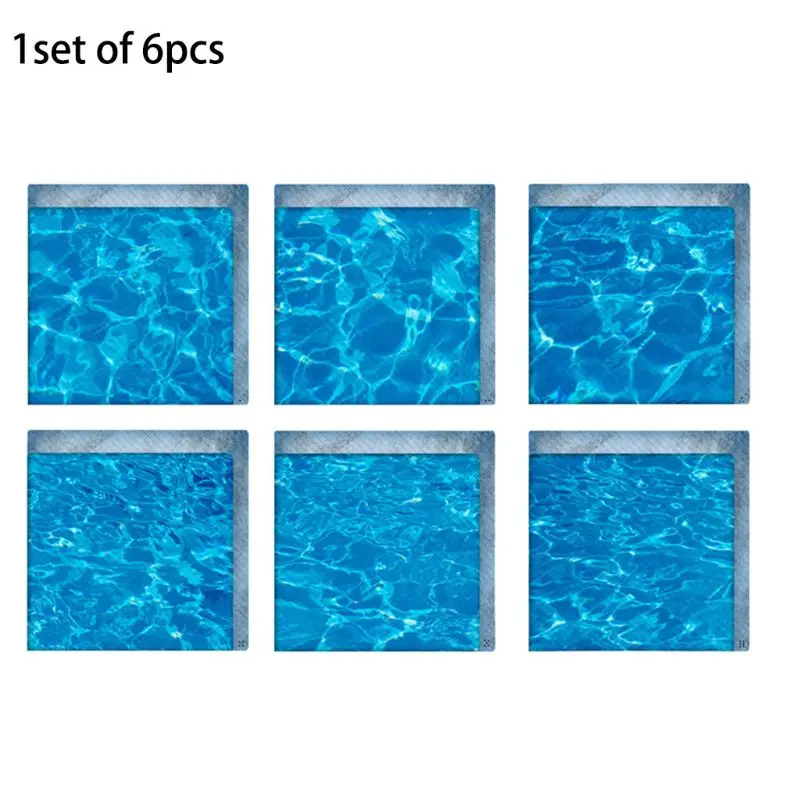 

6Pcs Bathtub Stickers 3D Stereoscopic Bath Treads Sticker DIY Anti Slip Safety Shower Bath Tub Decals Adhesive Bath Tub