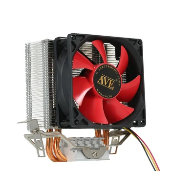 

CPU Cooling Fan 4 Copper Pipe CPU Cooler Fan with Red LED Light Low Noise Designed for CPU with higher gravity core