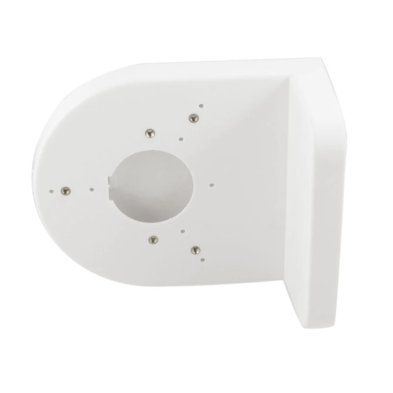 

White Plastic Right Angle Bracket Wall Mount Shelf for Dome Camera