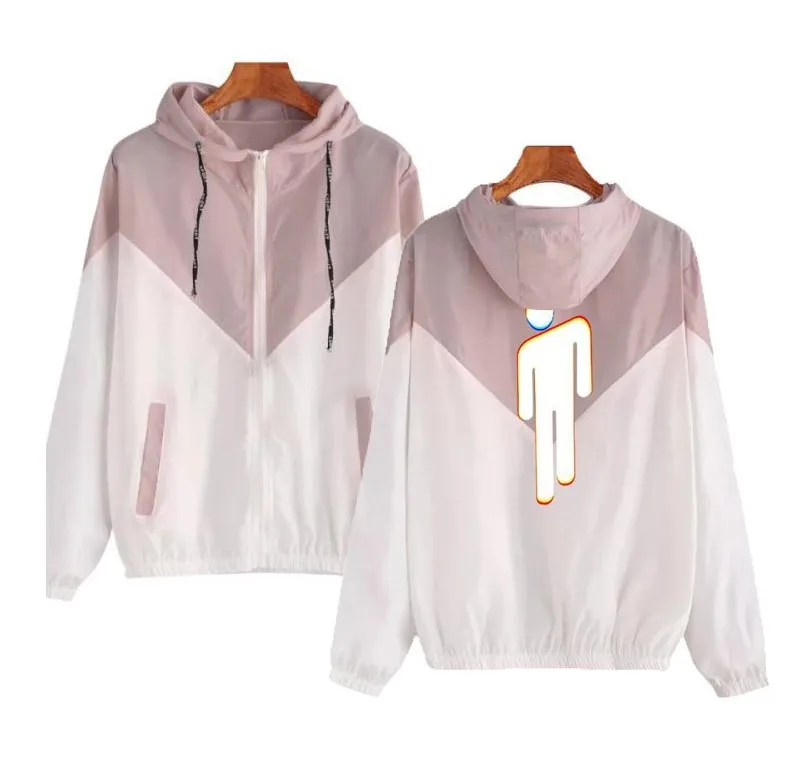 

Shirt Billie Eilish Hoodie Jacket Women Sweatshirt Fashion Hoodies Kpop Clothing Elish English windbreaker coat Style Hoody Girl