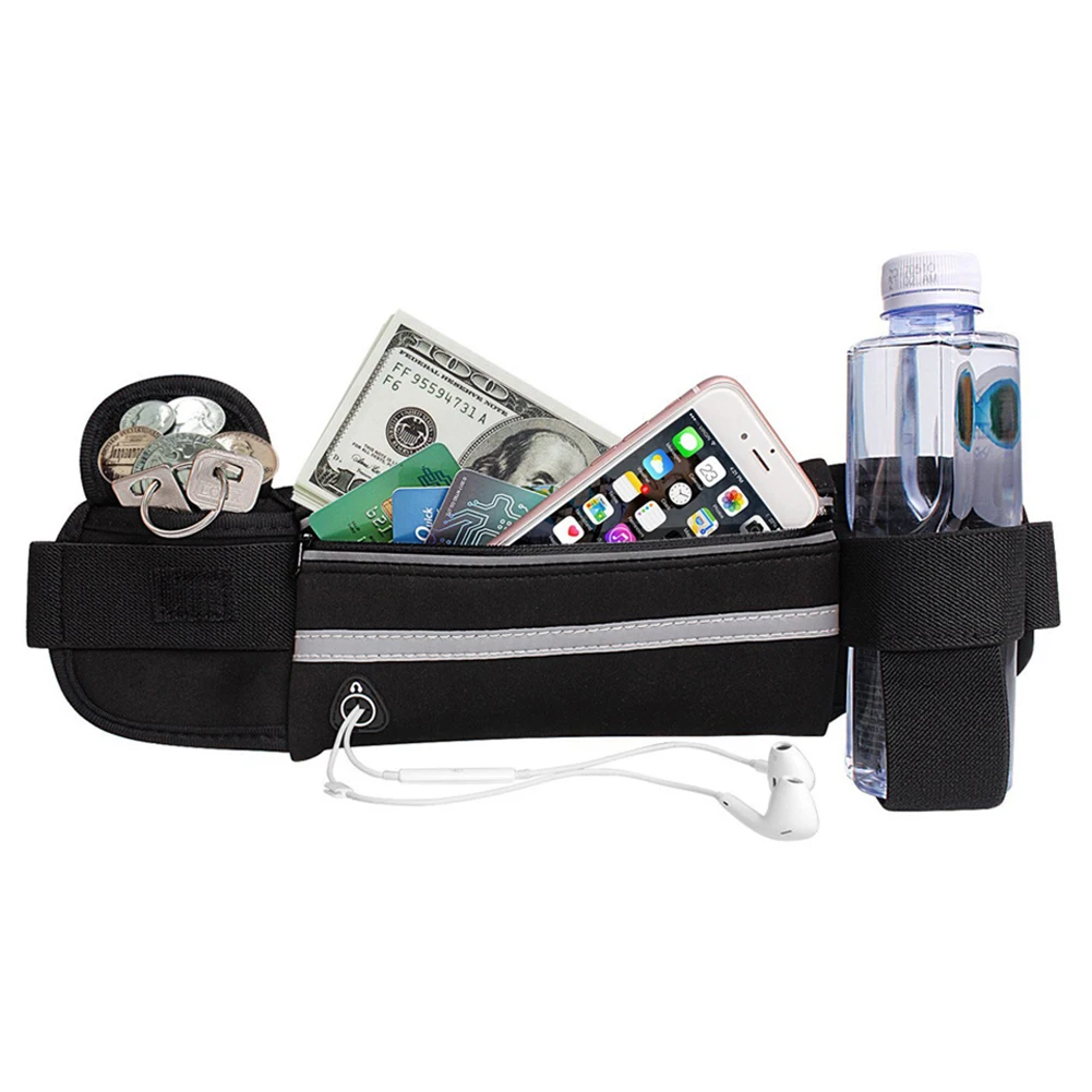 1Pcs Running Waist Bag Portable Waterproof Running Waist Bag Jogging Hiking Sport Belt Anti-theft Pouch