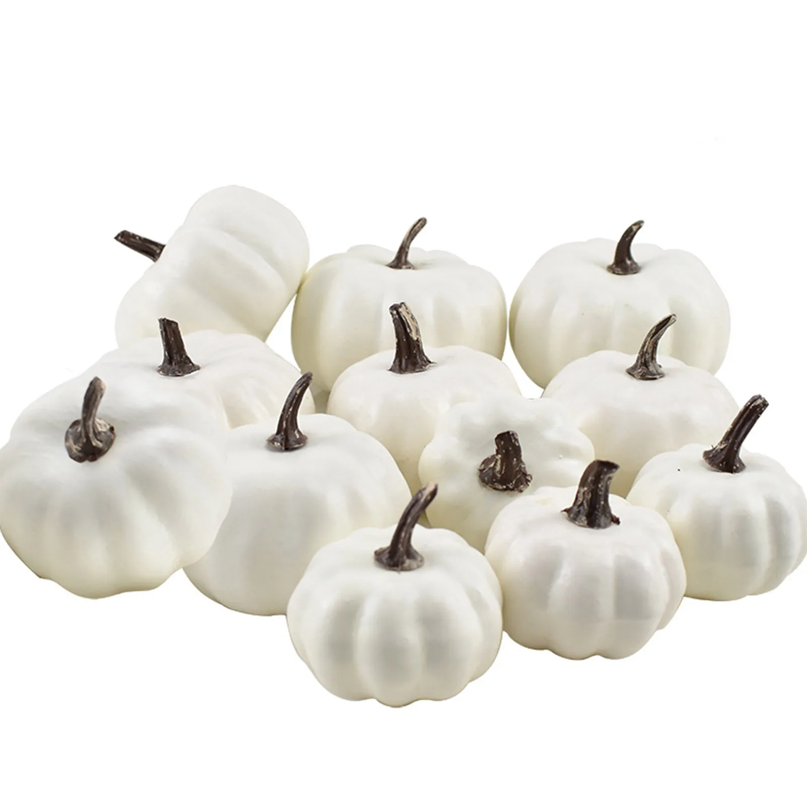 7Pcs Halloween Simulation Pumpkin Model Artificial Craft Fall Harvest Decoration ornament crafts miniature ornament resin crafts resin wedding buttons monks figurine decor