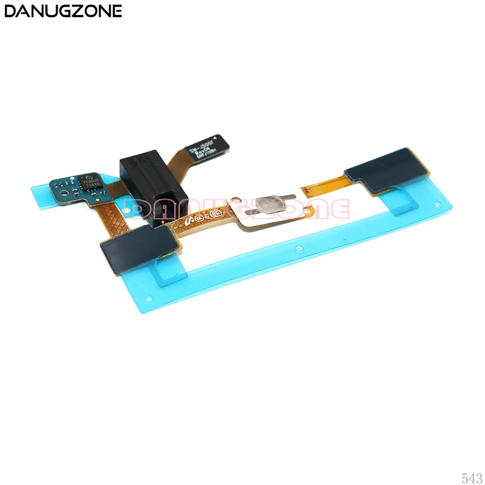 10PCS Lot For Samsung Galaxy J5 J500F SM J500F Home Button keypad Sensor Audio Jack Headphone Flex Cable