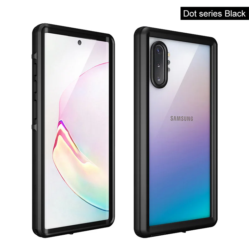Водонепроницаемый чехол MOMOTS для samsung Galaxy Note 10+ 9 8 360, противоударный чехол для samsung Note 10 Plus, чехол для подводного плавания - Цвет: Black
