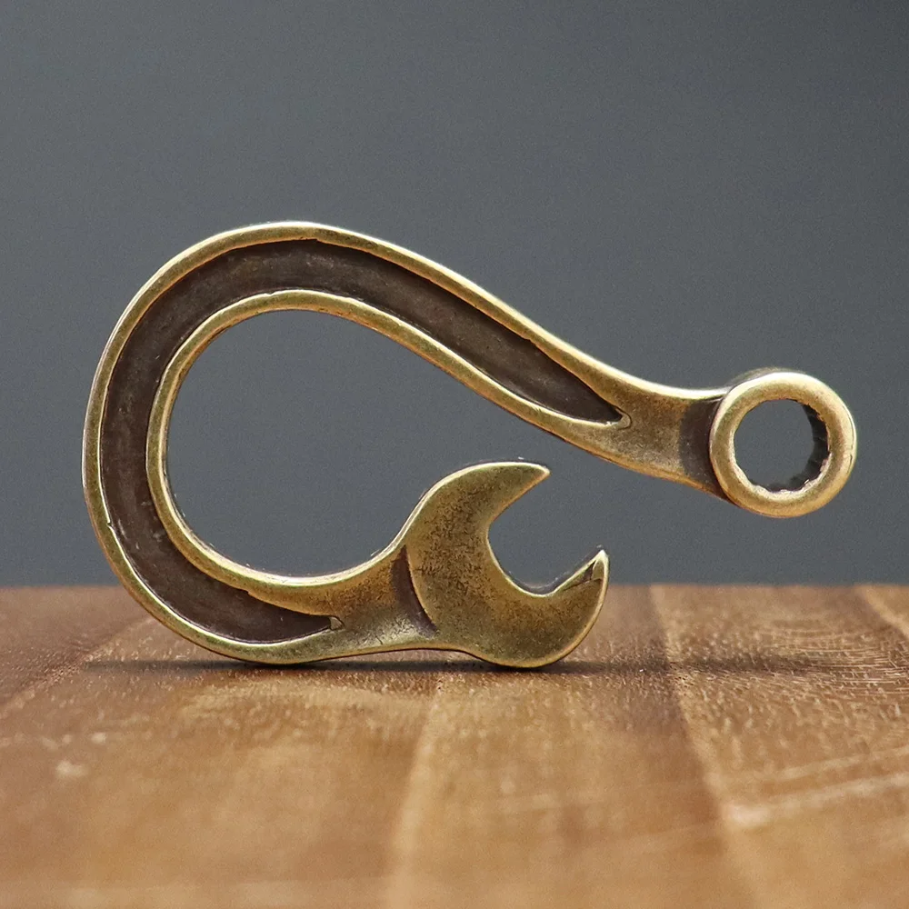 wrench keychain pendants copper (4)