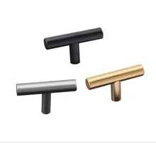 clown Black Golden Cupboard Handle Brushed Stainless Steel Kitchen Cabinet Door Knob Furniture Drawer Pull Hardware Pulls Bar