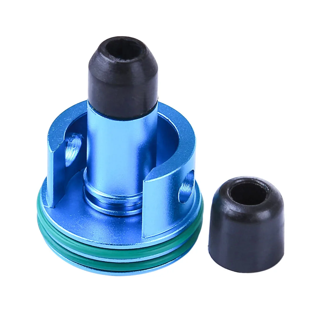 Metal Air Cylinder Head and Inner O Ring Air Seal Nozzle for Jingji SLR/RX AK47 Water Gel Beads Blaster - Blue