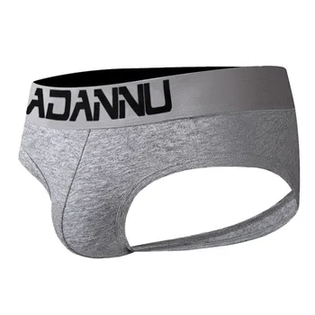 

Elastic Breathable G-string Men's Sexy Comfortable Solid Color Thong Letters Printed Panties