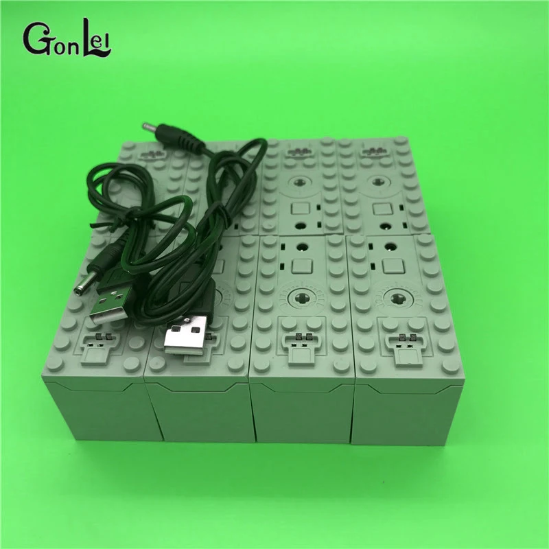 충전식 배터리 박스 8878 -1 54599 MOC 빌딩 블록, 자동차 모터 완구, 84599 64227 58122 58123B 부품 완구와 호환