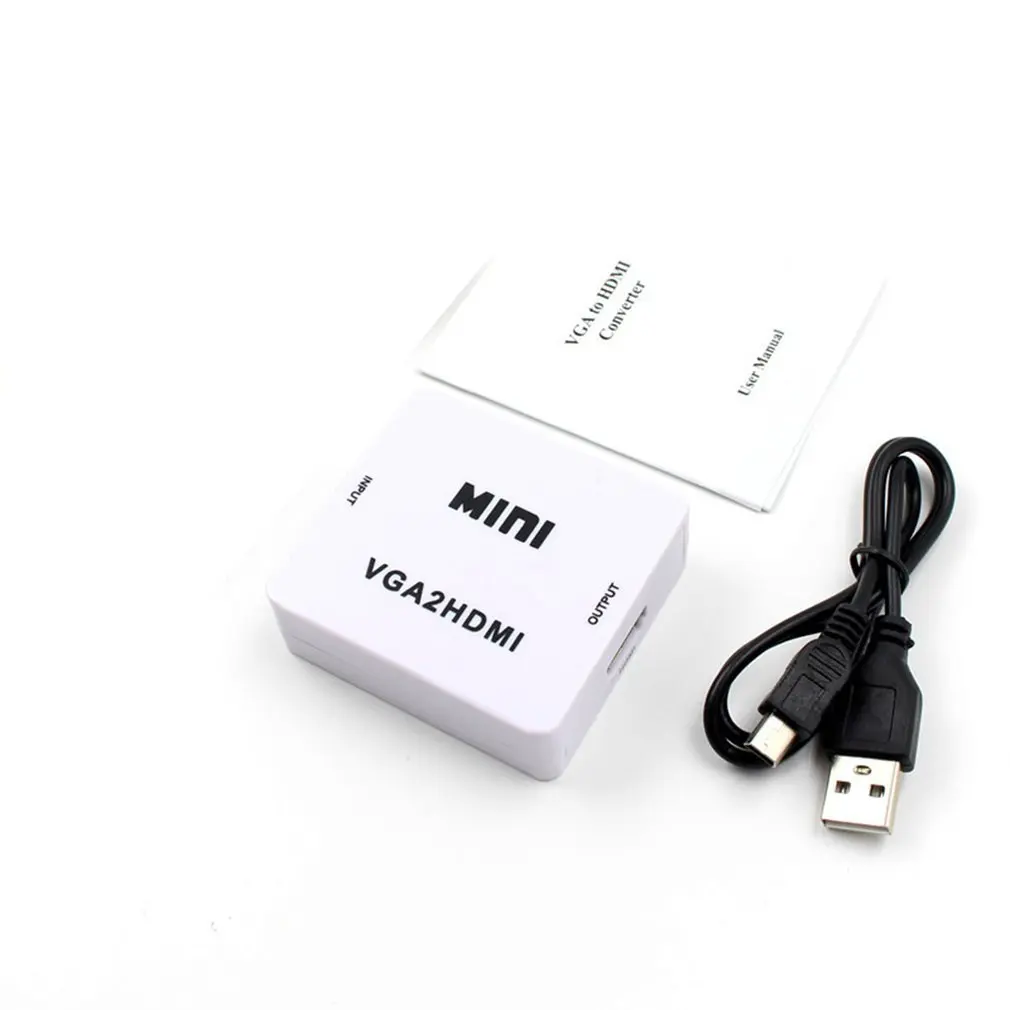 HDMI To VGA With Audio Adapter Cable HD Conversion support HDCP 1.0 / 1.1 1.2 | Электроника