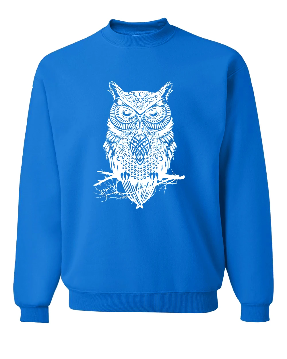 blue new spring winter fashion owl animal sweatshirt hoodies hip hop style streetwear slim fit brand clothing tracksuit men - Цвет: blue