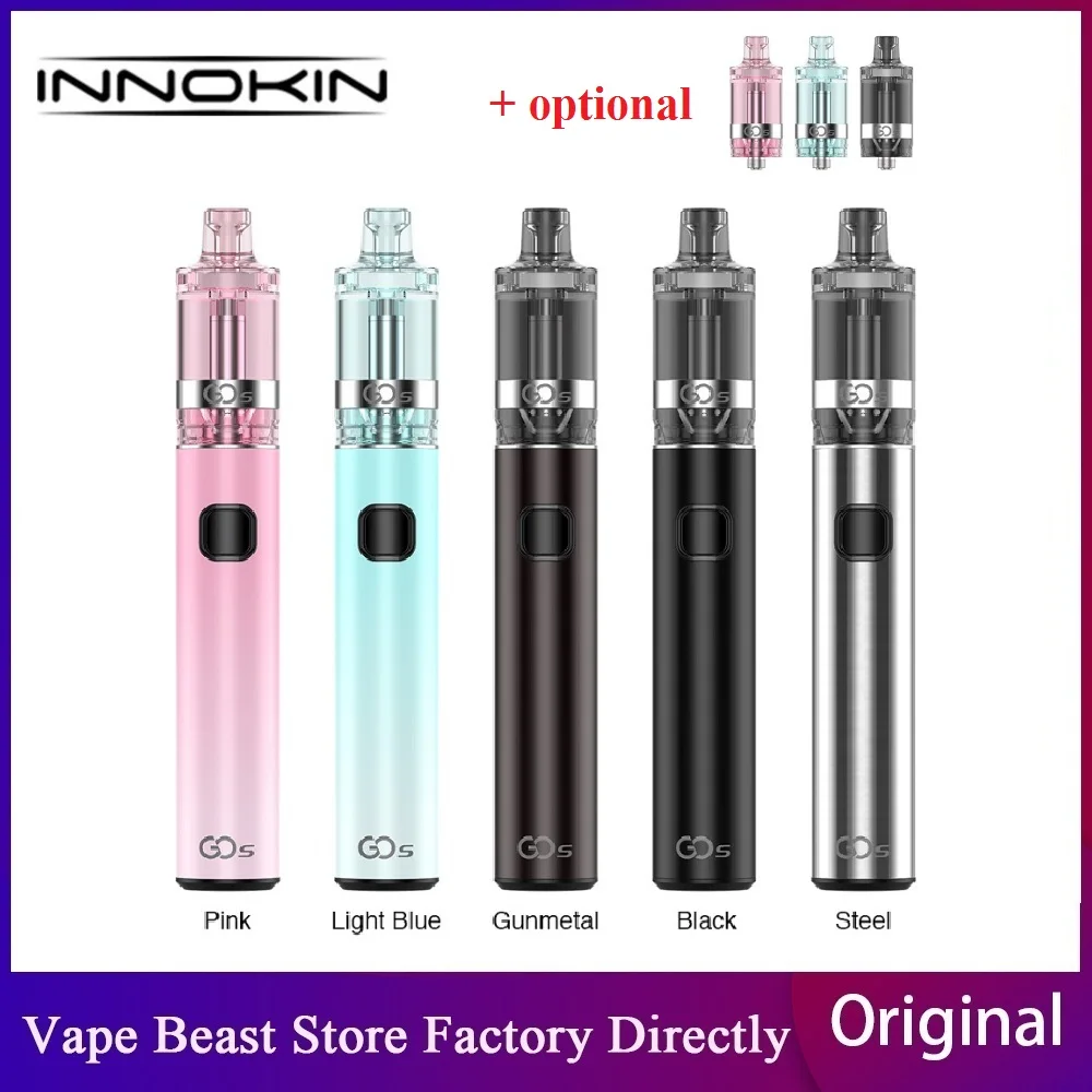 Новый оригинальный набор ручек Innokin Go S MTL 1500 мАч встроенный аккумулятор с 2 мл бак