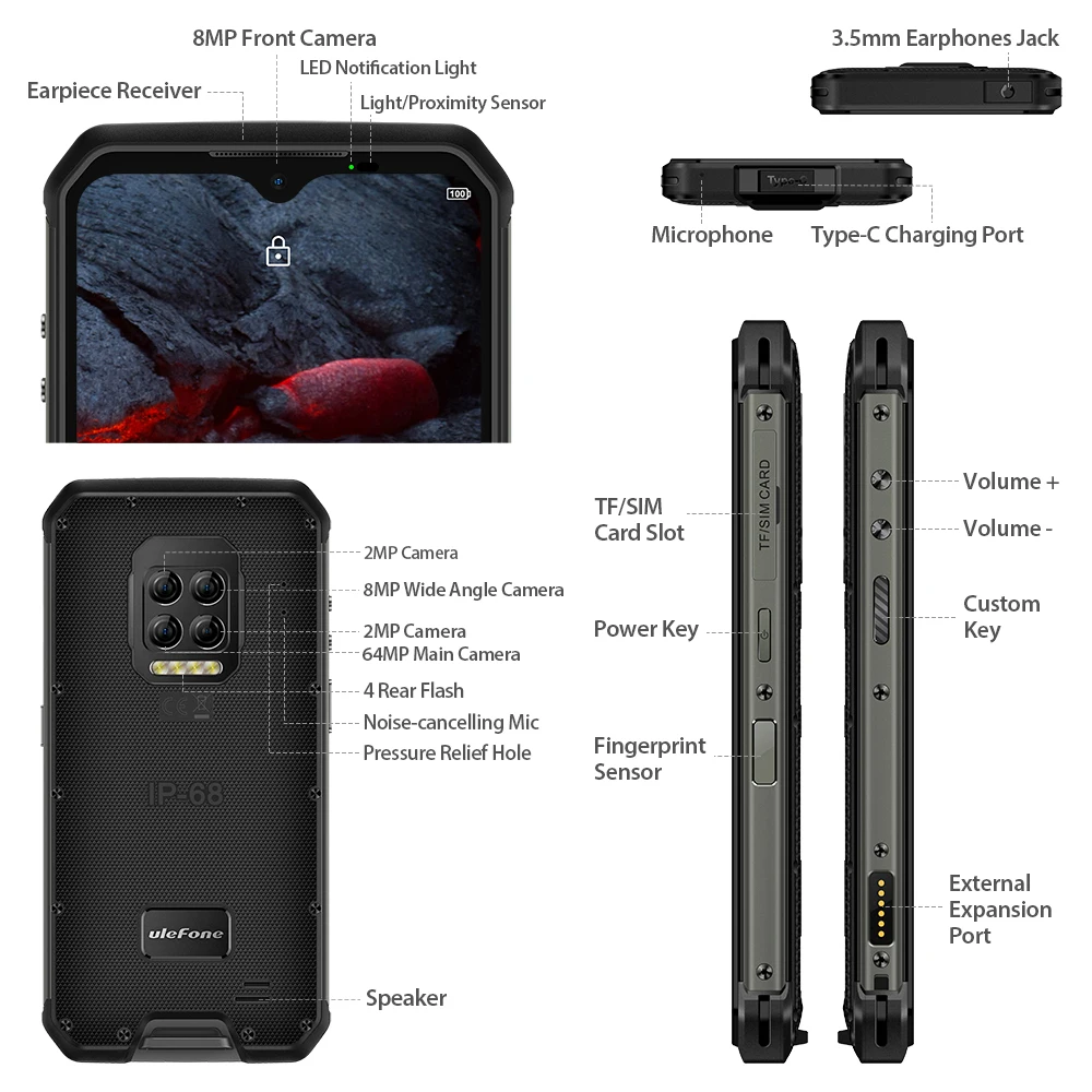 Ulefone Armor 9E Helio P90 Octa-Core 8GB+128GB