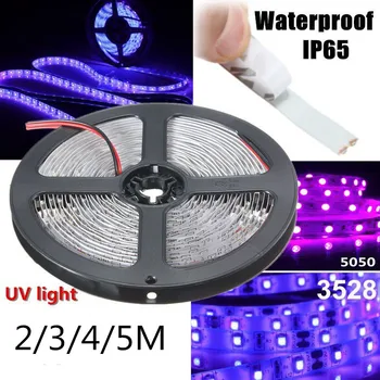 

0.5/1/2/3/4/5M LED Strip DC12V SMD3528 Purple Waterproof Light Blacklight for Indoor Outdoor HDTV TV Desktop PC Screen Backlight