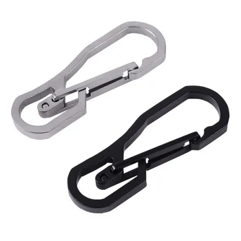 

Camping Multi-function key Chain Carabiner Climbing Carabiner Stainless Steel Climbing Hook Tactics Carbine Equipment ToolsB