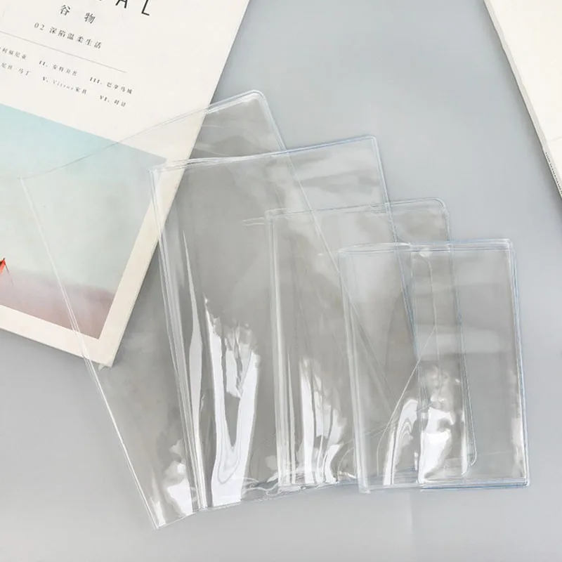

1 Pcs Hot Sale DIY Transparent PVC Cover for Notebook Journal Book A5 A6 New School Office Supplies Gift Book Cover