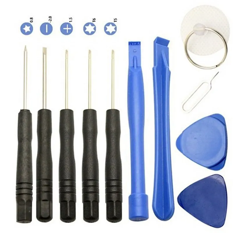 

Professional 11 in 1 Cell Phones Opening Pry Repair Tool Kits Smartphone Screwdrivers Tool Set For cellphone PC