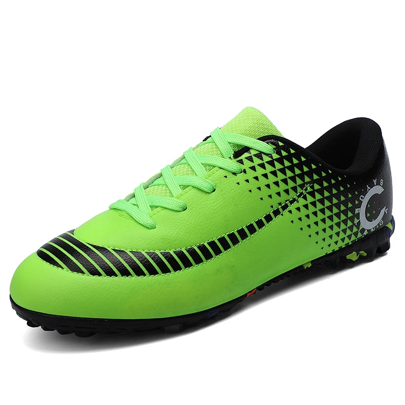 Designer Kids Boy Teenager Superfly CR7 SE TF Superfly 7 Elite Orange Cleat CR7 Soccer shoes kids Football Shoes - Цвет: Зеленый