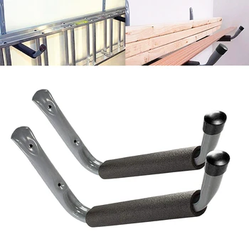 

2pcs With Protection Sleeve Bike Diaplay Strong Bearing Storage Utility Home Durable Garage Hooks Iron Wall Mounted Tool Hanging