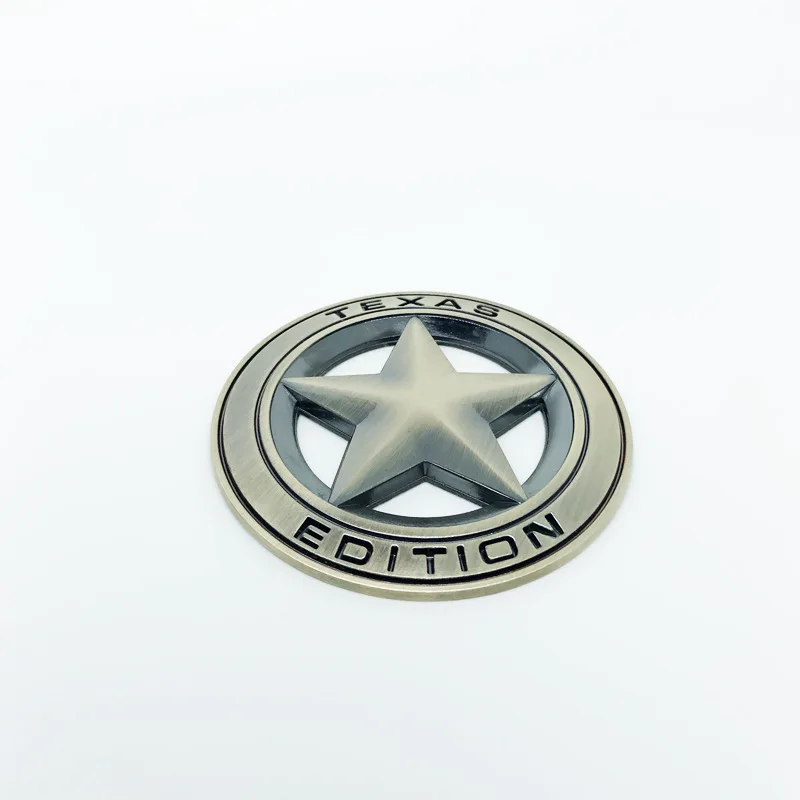 3D значок эмблема «Texas Edition» звезда TRAIL RATED 4X4 эмблема Limited металлические наклейки для автомобиля для Jeep Cherokee Wrangler Grand стайлинга автомобилей - Название цвета: Золотой