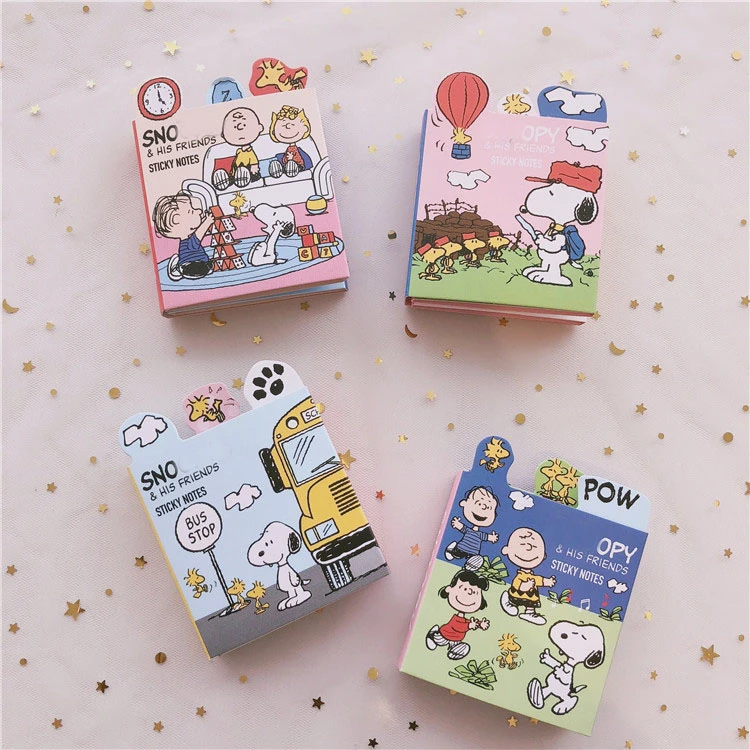 

Ins Creative Cartoon Puppy Sticky Note Student Planner Stickers Memo Pad Note Book Kawaii Message Paper Korea School Stationery
