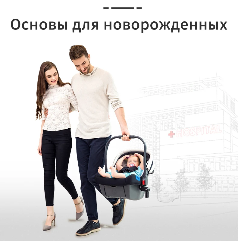 Детская коляска 3 в 1 светильник высокого пейзажа модная детская с удобной