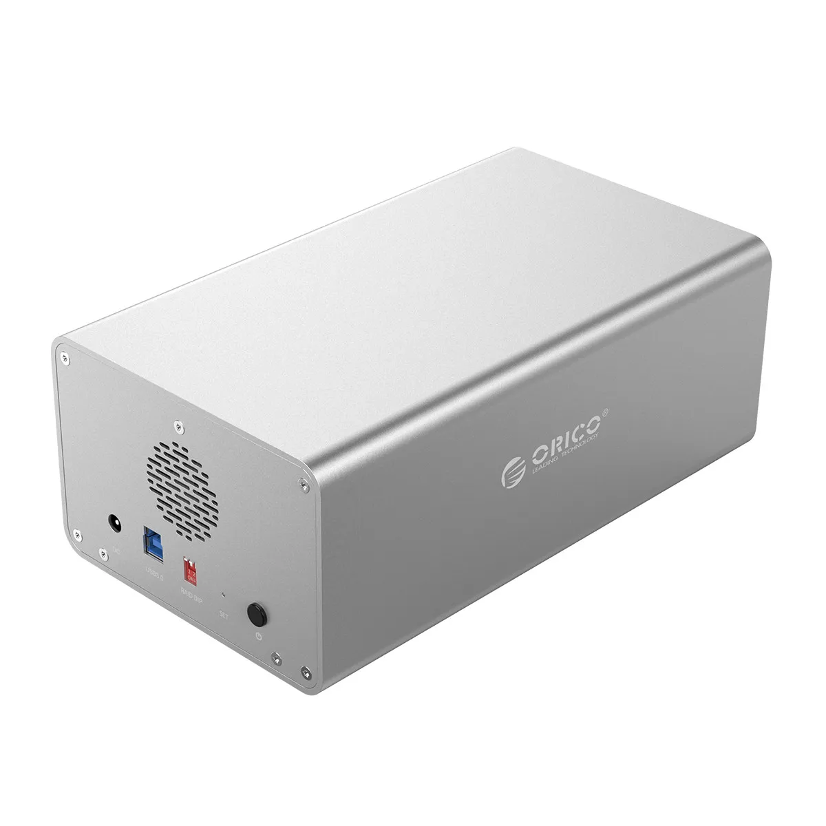 ORICO 2 bay 3,5 ''док-станция для HDD USB3.0 to SATA с RAID алюминиевый корпус для жесткого диска 48 Вт внешний адаптер питания чехол для HDD