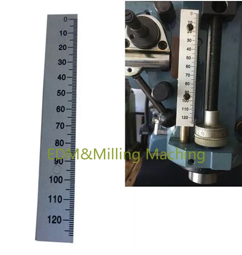 

Milling Machine B159 0-120mm Depth Feed Rod Scale Ruler Aluminum For CNC Bridgeport Milling Machine