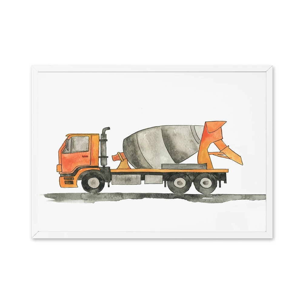 Construction-Vehicle-Watercolor-Boys-Wall-Art-Canvas-Painting-Pictures-Dump-Truck-Excavator-Posters-And-Prints-Kids (8)