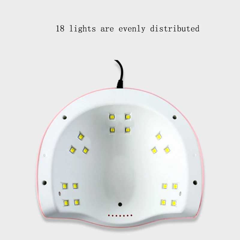 LED-лампа для маникюра терапия машина 54 Вт Быстросохнущий Индукционная сушилка для лак для ногтей резиновые хозяйственные розовый выпечки лампы