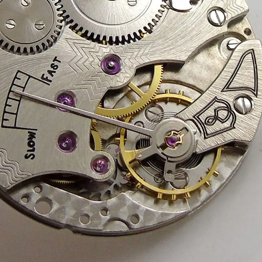 Parnis classic 17 Jewels 6498 Мужские часы с ручным заводом и механизмом, маленькие секундные часы M3