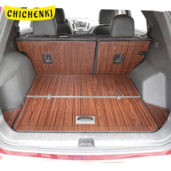 

Car Accessories Rear Trunk Mats Cargo Liner Set Synthetic Wood Tray Wooden Pad Boot Mat Carpets for Chevrolet Equinox 2017-2020